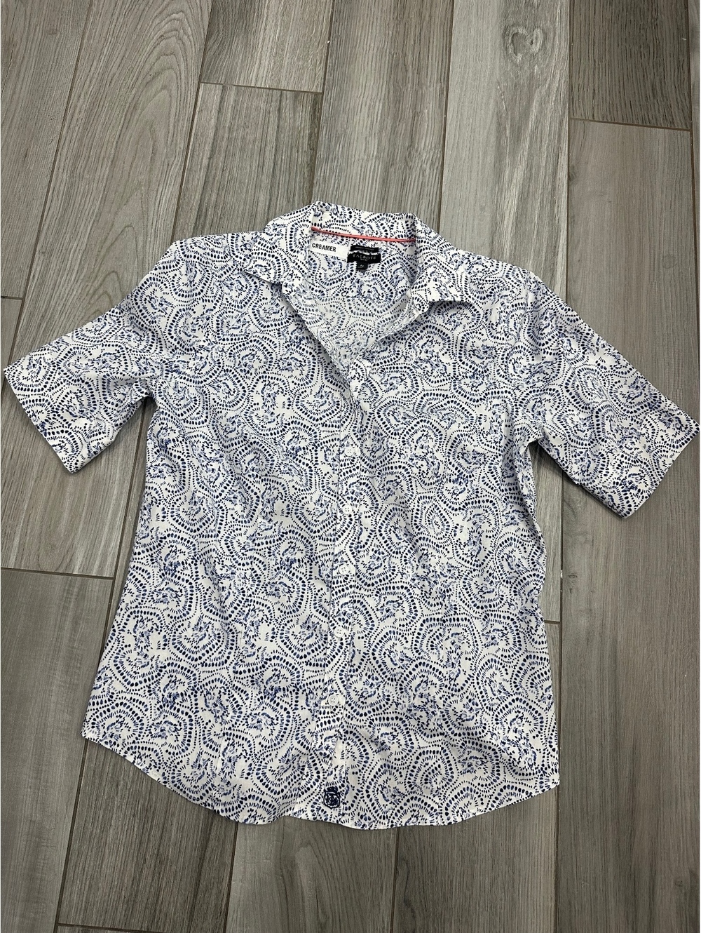 Talbots Petites 6P Wrinkle Resistant Short Sleeve Button-Up Shirt